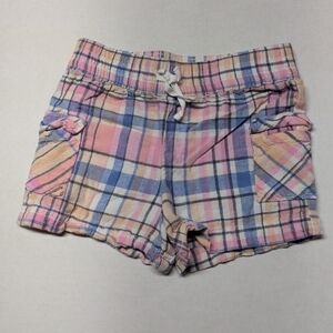 Wonder Nation Kids Plaid Shorts - Pink, Blue, Tan